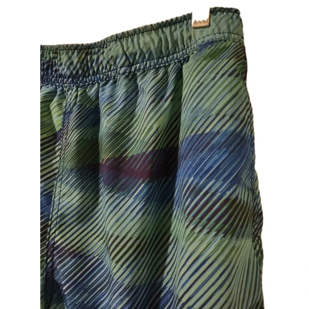 Speedo Swimsuit Large Men Swimwear Bathing Suit Swim Shorts Blue Green Surf Logo